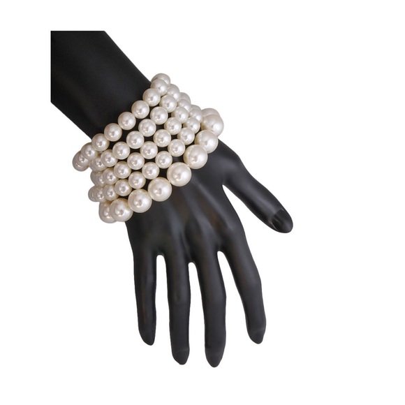 SOLD OUT❣️❣️HOT🔥🔥🆕PEARL NECKLACE SET & BRACELET - Picture 4 of 6